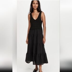 Anthropologie En Saison Sweater Knit Tiered Tank Top / Sleeveles Maxi Dress